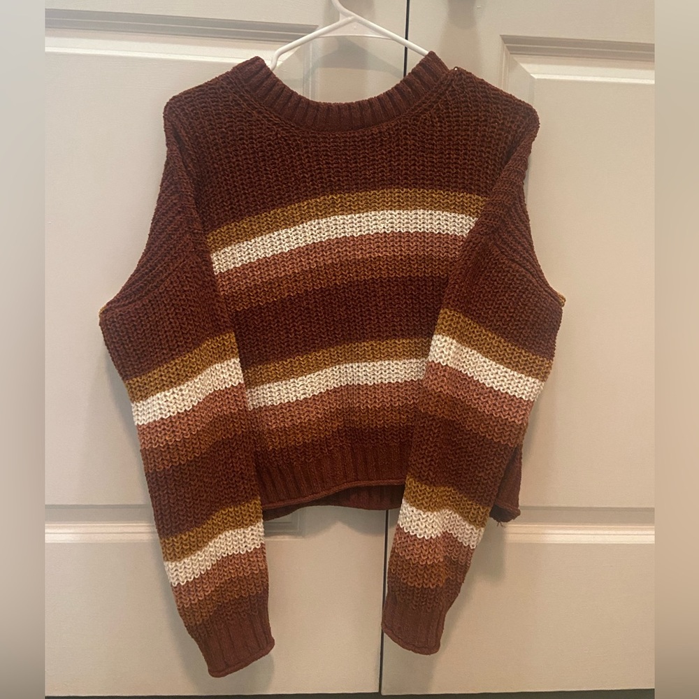 Neutral Striped Sweater